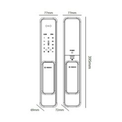 Kích thước khóa điện tử Bosch EL600B EU - APP