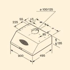 kich thuoc lap dat may hut mui co dien bosch dhu935hme