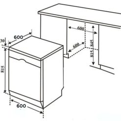 Máy rửa bát Bosch SMS46GI04E serie 4, độc lập 8 anh kich thuoc lap dat bosch sms46gi04e